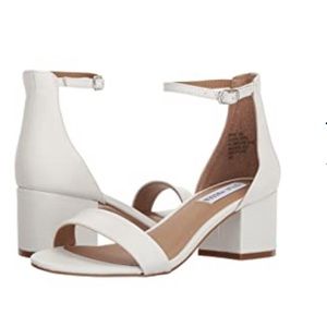 Steve Madden white leather shoes. Never worn